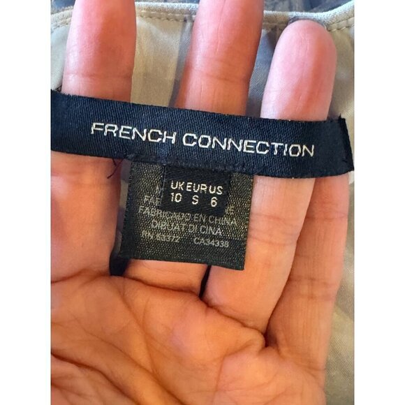 French Connection Dress Women 6 Blue Whisper Ruth‎ Lace Fit and Flare Cocktail - Picture 15 of 16